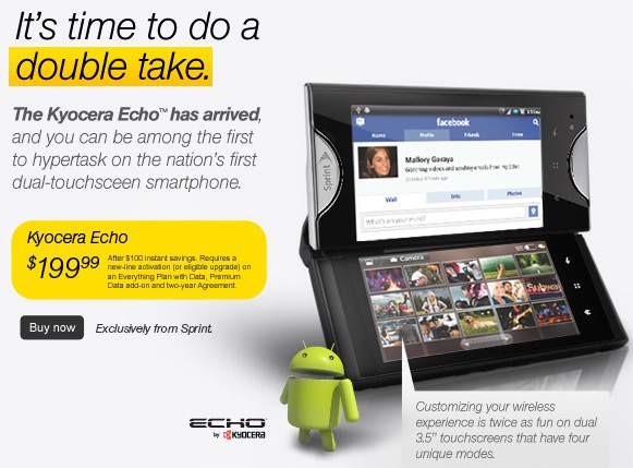 sprint echo phone. Sprint sent out email